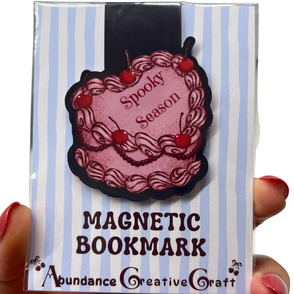 Spooky Season Black Magnetic Bookmark