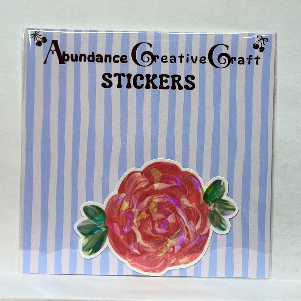 Painted Rose Vinyl Sticker