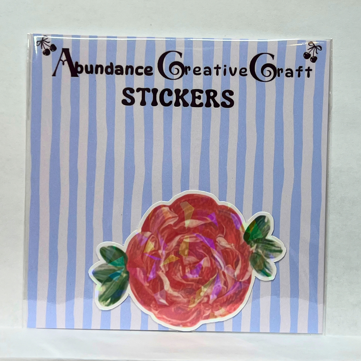 Painted Rose Vinyl Sticker