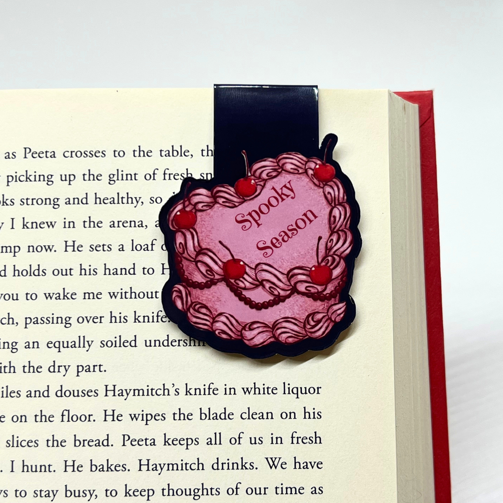Spooky Season Black Magnetic Bookmark