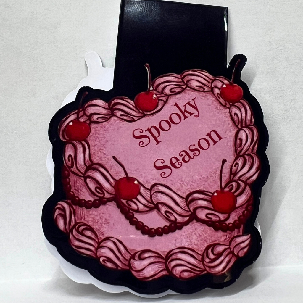 Spooky Season Black Magnetic Bookmark