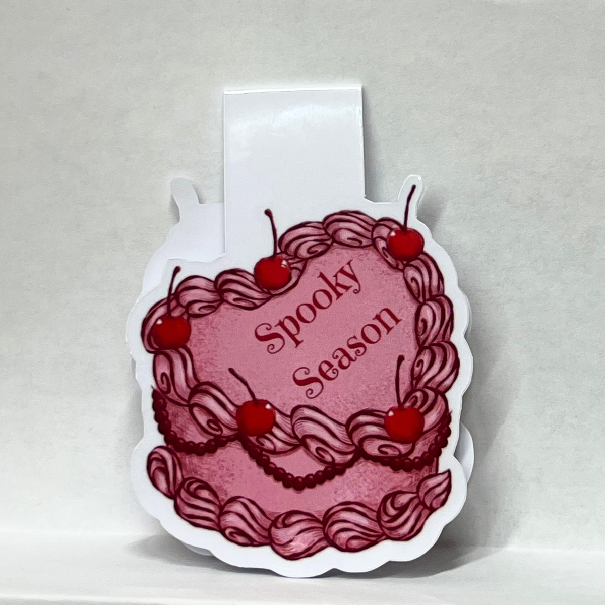 Spooky Season White Magnetic Bookmark
