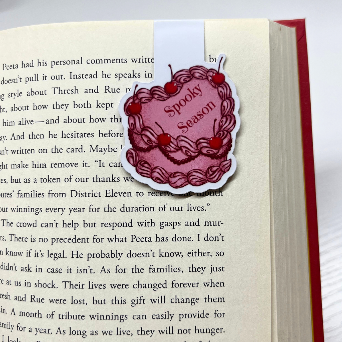Spooky Season White Magnetic Bookmark